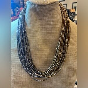 Elegant Multi-Strand Beaded Necklace